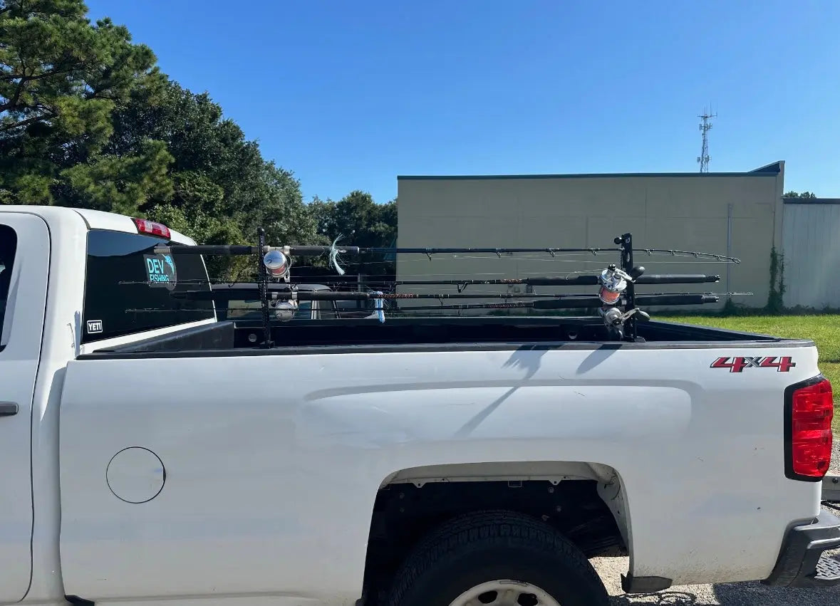 8 foot truck bed fishing authentic rod gravity mount