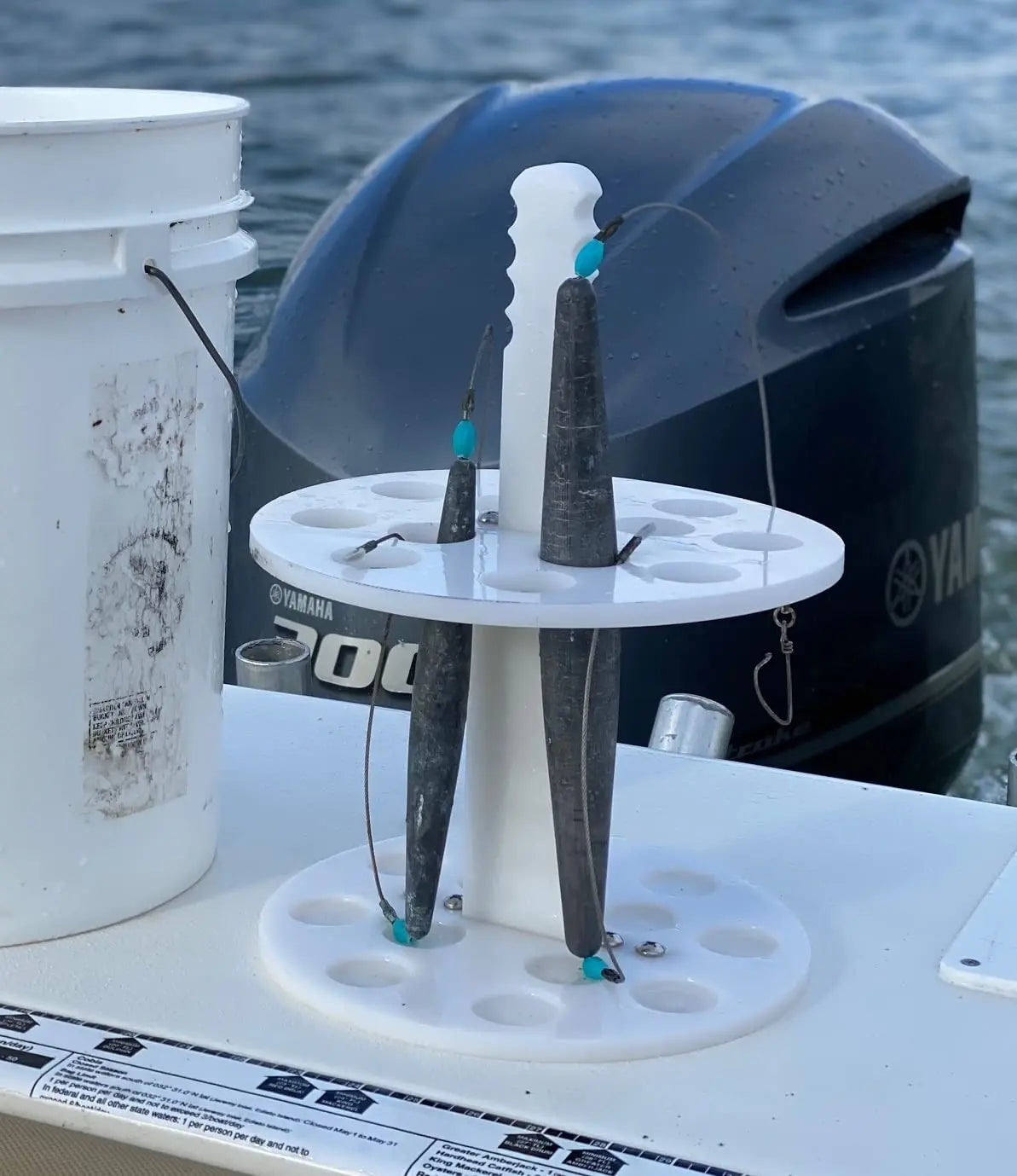 Dev Fishing BPH 12 Rod Bucket Pole Holder High Speed Trolling Deep Dro –  DevFishing